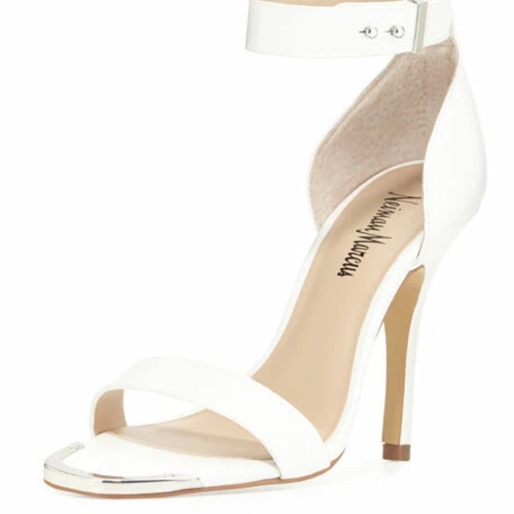 Neiman Marcus Yani White Women's Heels